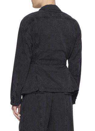 Back View - Click To Enlarge - THE VIRIDI-ANNE - Belted Button Up Jacket