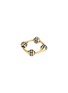 SARAH EISMAN STUDIO Chain Large Lith 18K Gold Diamond Ring — US 7
