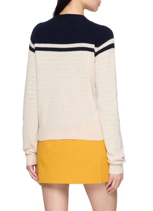 Back View - Click To Enlarge - LA FETICHE - Maar Crewneck Wool Knit Cardigan