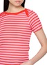  - LA FETICHE - Jaja Striped Short Sleeve Cotton Top