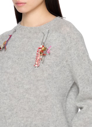  - LA FETICHE - Joy Hand Embroidered Crewneck Wool Knit Sweater