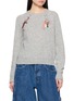 LA FETICHE Joy Hand Embroidered Crewneck Wool Knit Sweater
