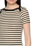  - LA FETICHE - Jaja Striped Short Sleeve Cotton Top