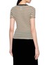 Back View - Click To Enlarge - LA FETICHE - Jaja Striped Short Sleeve Cotton Top