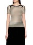 LA FETICHE Jaja Striped Short Sleeve Cotton Top
