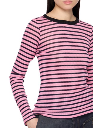  - LA FETICHE - Jackie Raye Long Sleeve Striped Cotton Top