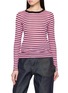 LA FETICHE Jackie Raye Long Sleeve Striped Cotton Top