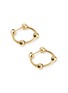  - SARAH EISMAN STUDIO - Chain Lith 18K Gold Earrings