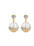 SARAH EISMAN STUDIO Sphere Lith 18K Gold Diamond Ruby Sapphire Tsavorite Garnet Drop Earrings