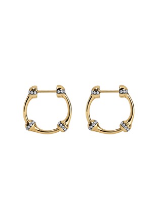 Detail View - Click To Enlarge - SARAH EISMAN STUDIO - Chain Lith 18K Gold Diamond Earrings