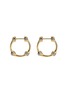 Detail View - Click To Enlarge - SARAH EISMAN STUDIO - Chain Lith 18K Gold Diamond Earrings