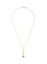SARAH EISMAN STUDIO Pod 18K Gold Diamond Moonstone Smoky Quartz Drop Pendant Necklace