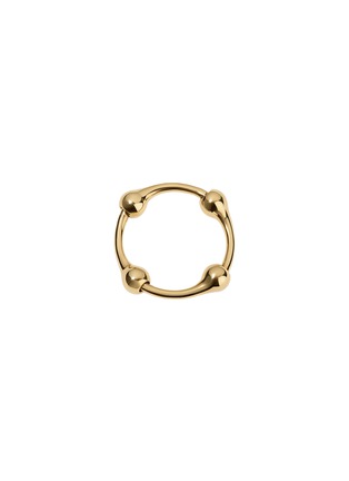 Detail View - Click To Enlarge - SARAH EISMAN STUDIO - Chain Lith 18K Gold Ring — US 7