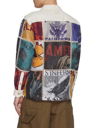 Back View - Click To Enlarge - KHOKI - All Over Patchwork Shirt