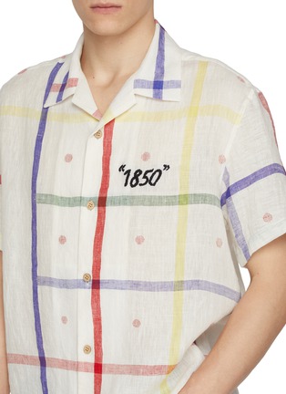  - KHOKI - Linen Jamdani Embroidered Shirt