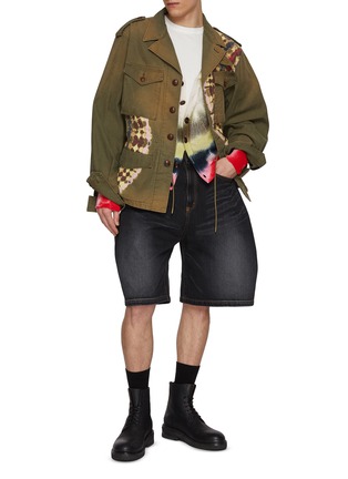 Figure View - Click To Enlarge - KHOKI - Circular Tie Dyed Cotton Jacket