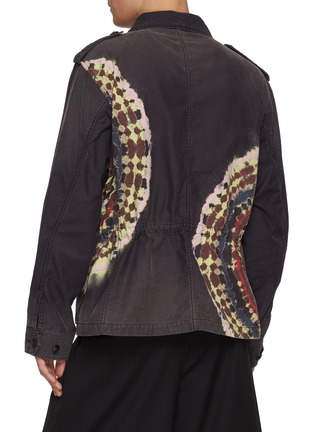 Back View - Click To Enlarge - KHOKI - Circular Tie Dyed Cotton Jacket