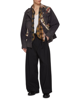 Figure View - Click To Enlarge - KHOKI - Circular Tie Dyed Cotton Jacket