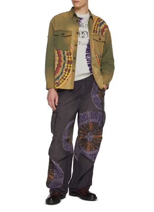 Figure View - Click To Enlarge - KHOKI - Cotton Circular Tie Dye Sweatshirt