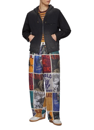 Figure View - Click To Enlarge - KHOKI - Cotton Embroidered Striped T-shirt