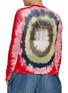 Back View - Click To Enlarge - KHOKI - Circular Tie Dyed Washi Cotton Cardigan
