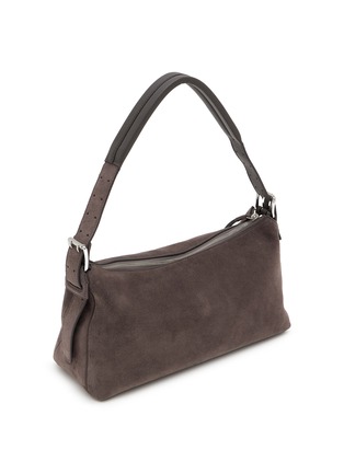 Detail View - Click To Enlarge - LEMAIRE - Belted Baguette Suede Handbag