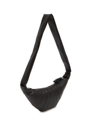 Detail View - Click To Enlarge - LEMAIRE - Small Croissant Leather Shoulder Bag