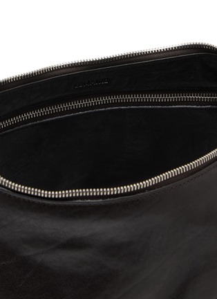 Detail View - Click To Enlarge - LEMAIRE - Small Belted Leather Hobo Bag
