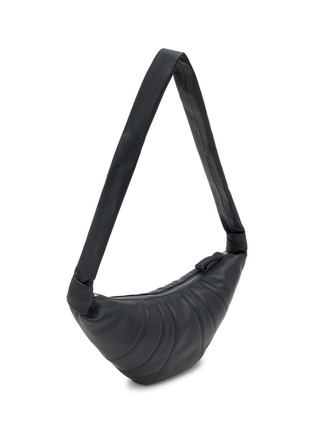 Detail View - Click To Enlarge - LEMAIRE - Medium Croissant Leather Shoulder Bag