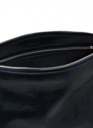 Detail View - Click To Enlarge - LEMAIRE - Belted Baguette Paper Lux Leather Handbag