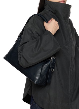 Figure View - Click To Enlarge - LEMAIRE - Belted Baguette Paper Lux Leather Handbag