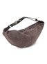 Detail View - Click To Enlarge - LEMAIRE - Quiver Clip Suede Leather Bag