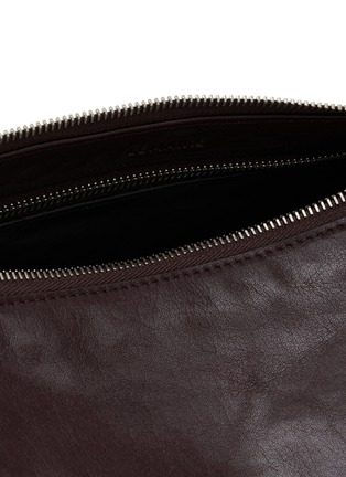 Detail View - Click To Enlarge - LEMAIRE - Belted Baguette Paper Lux Leather Handbag