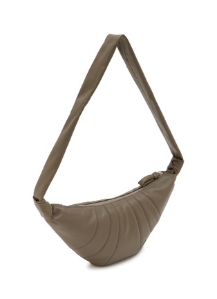 Detail View - Click To Enlarge - LEMAIRE - Medium Croissant Leather Shoulder Bag