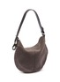 Detail View - Click To Enlarge - LEMAIRE - Hobo Quiver Clip Suede Leather Bag