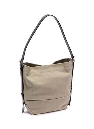 Detail View - Click To Enlarge - LEMAIRE - Small Belted Cotton Canvas Tote Bag