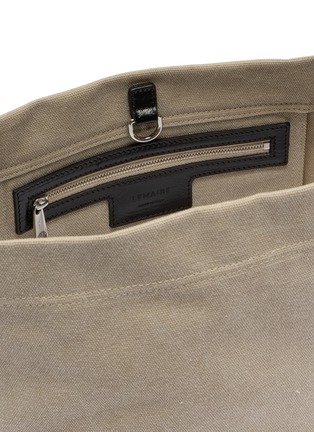Detail View - Click To Enlarge - LEMAIRE - Small Belted Cotton Canvas Tote Bag
