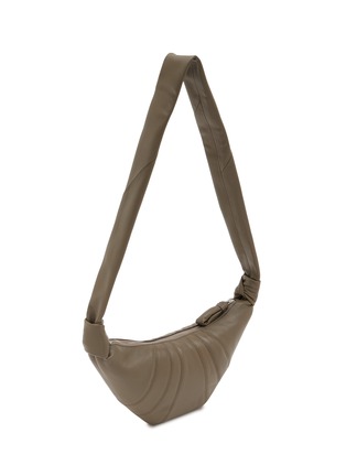 Detail View - Click To Enlarge - LEMAIRE - Small Croissant Leather Shoulder Bag