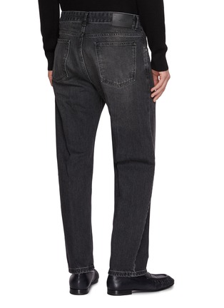 Back View - Click To Enlarge - STUDIO NICHOLSON - X Aaron Levine Windslow Creased Regen Cotton Denim Pants