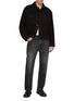 Figure View - Click To Enlarge - STUDIO NICHOLSON - X Aaron Levine Boston Suede Leather Trucker Jacket