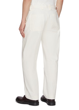 Back View - Click To Enlarge - STUDIO NICHOLSON - X Aaron Levine Workwear Cotton Canvas Pants