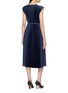 Back View - Click To Enlarge - JOSEPH - Volta Plissé Crepe Knit Weave Midi Dress