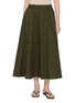 JOSEPH Manar Elasticated Waist Cotton Sateen Midi Skirt