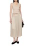 Figure View - Click To Enlarge - JOSEPH - Rabat Elasticated Waist Pleated Satin Skirt