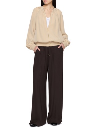 Figure View - Click To Enlarge - JOSEPH - Dee Drawstring Waist Crepe Pants