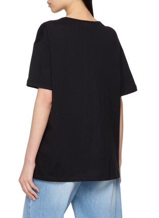 Back View - Click To Enlarge - R2W PRIVATE LABEL - Mano Scoop Neckline T-Shirt