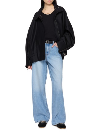 Figure View - Click To Enlarge - R2W PRIVATE LABEL - Mano Scoop Neckline T-Shirt