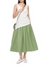 Figure View - Click To Enlarge - R2W PRIVATE LABEL - Etna Flared Midi Skirt
