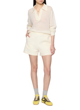 Figure View - Click To Enlarge - R2W PRIVATE LABEL - Alize Open Collar Knit Sweater