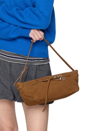 Figure View - Click To Enlarge - MARGESHERWOOD - Grandma Used Leather Sling Bag